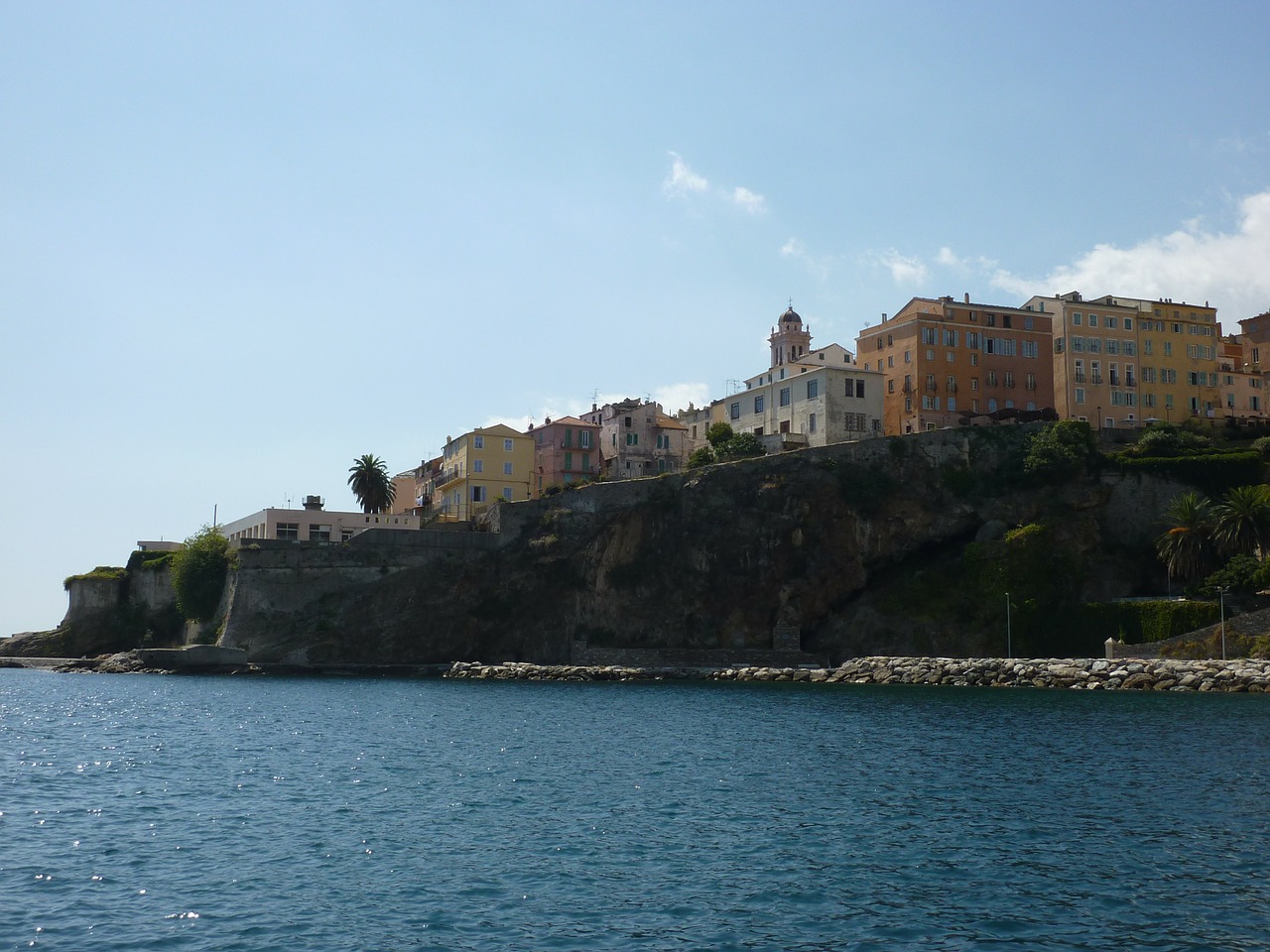 corsica coast coastal town free photo