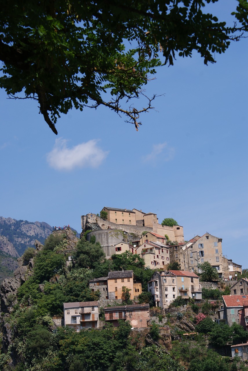 corsica france village free photo