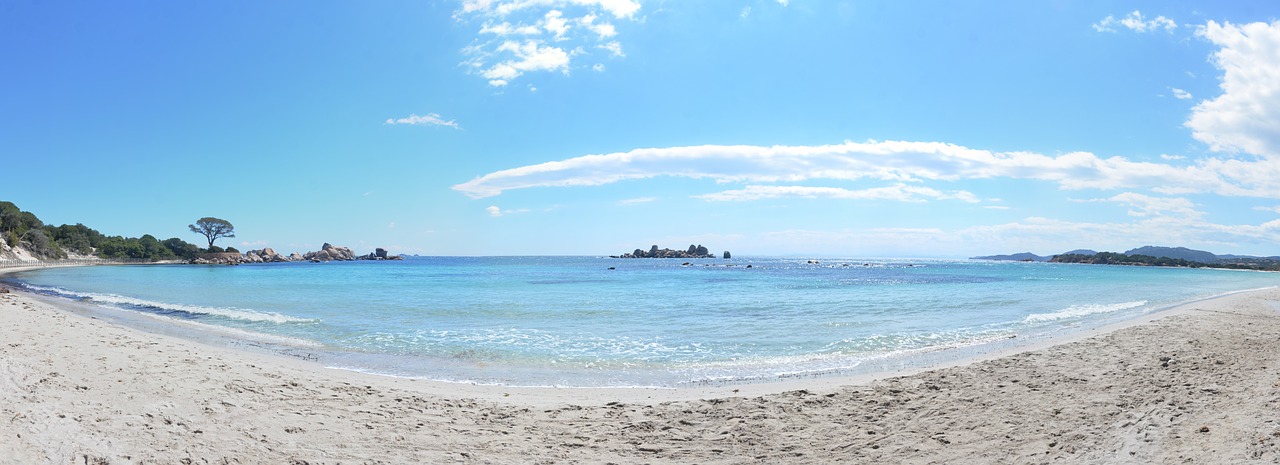 corsica panorama beach free photo