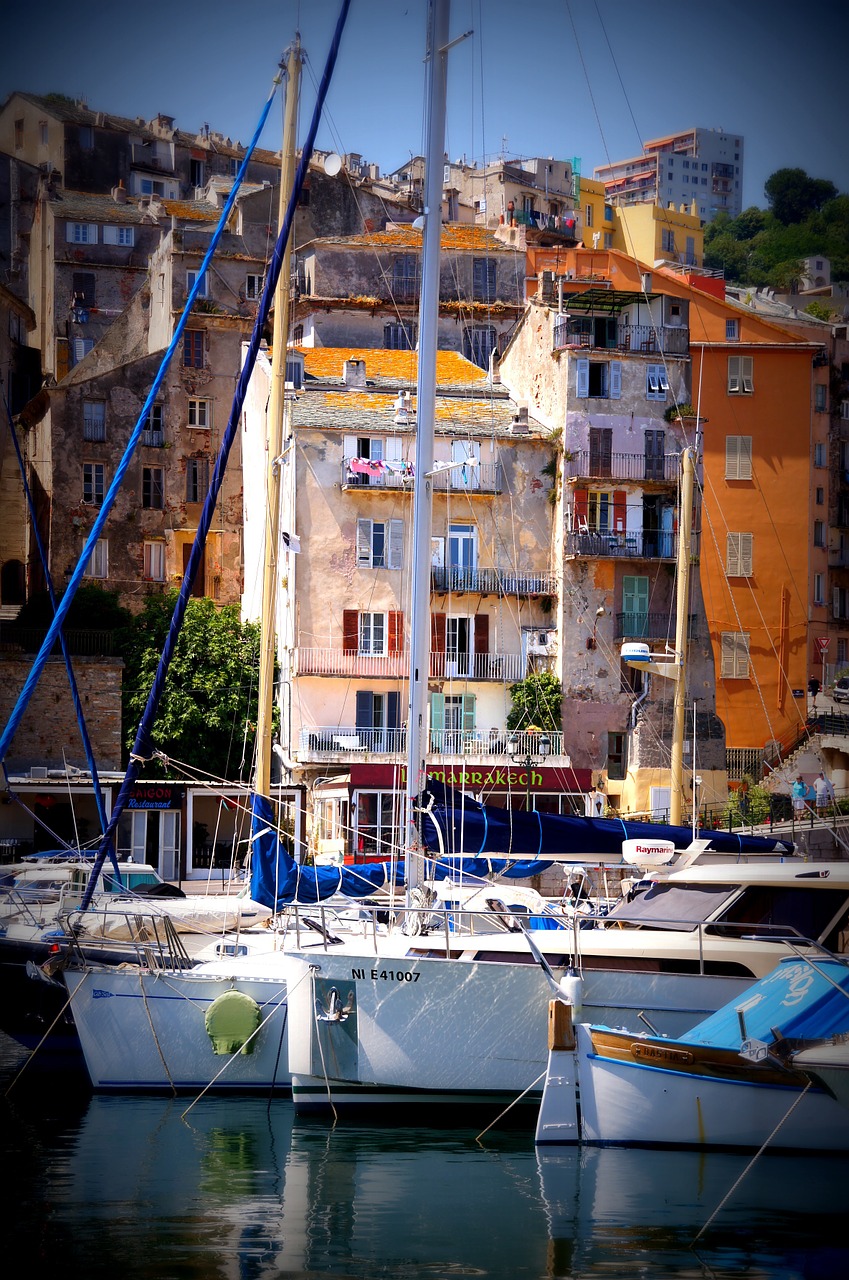 corsica port boats free photo