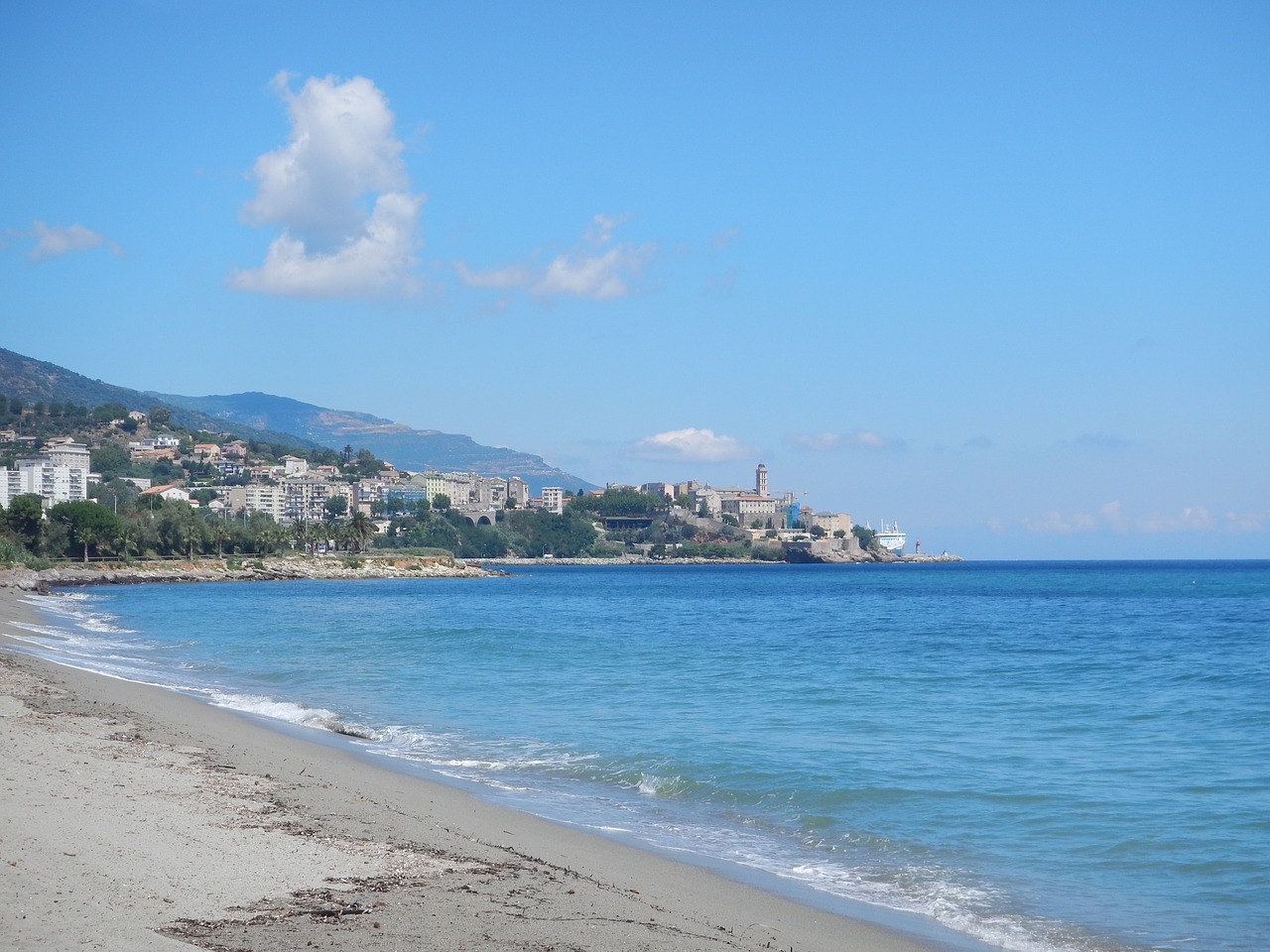 corsican beach bastia free photo