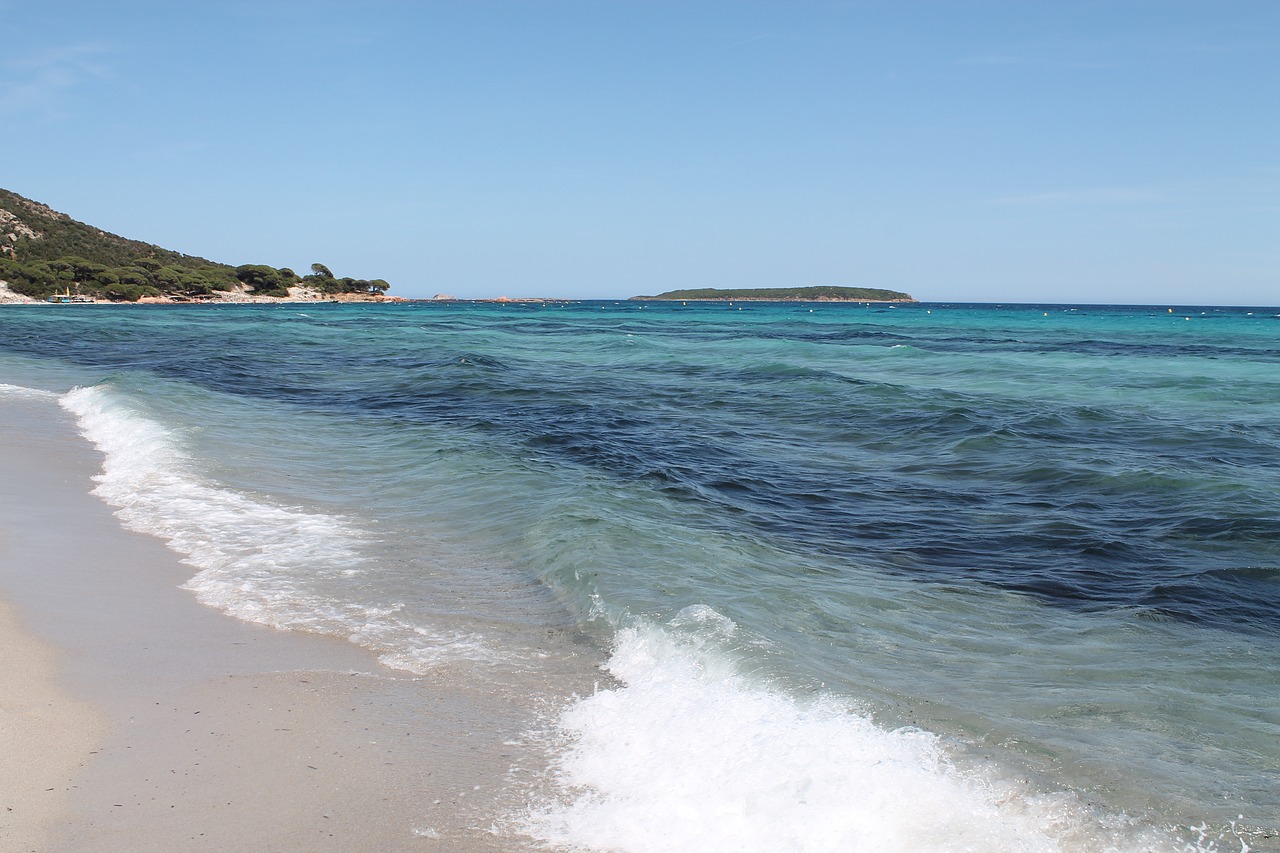 corsican beach water free photo