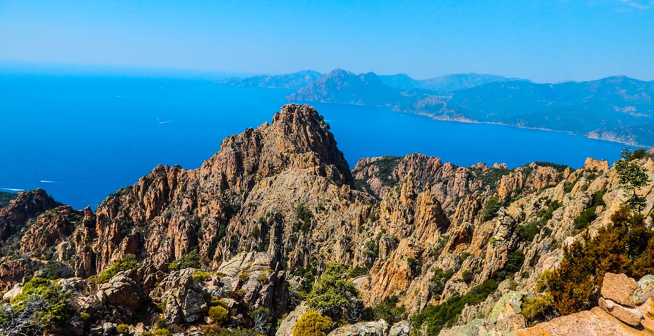 corsican  cliffs  sea free photo