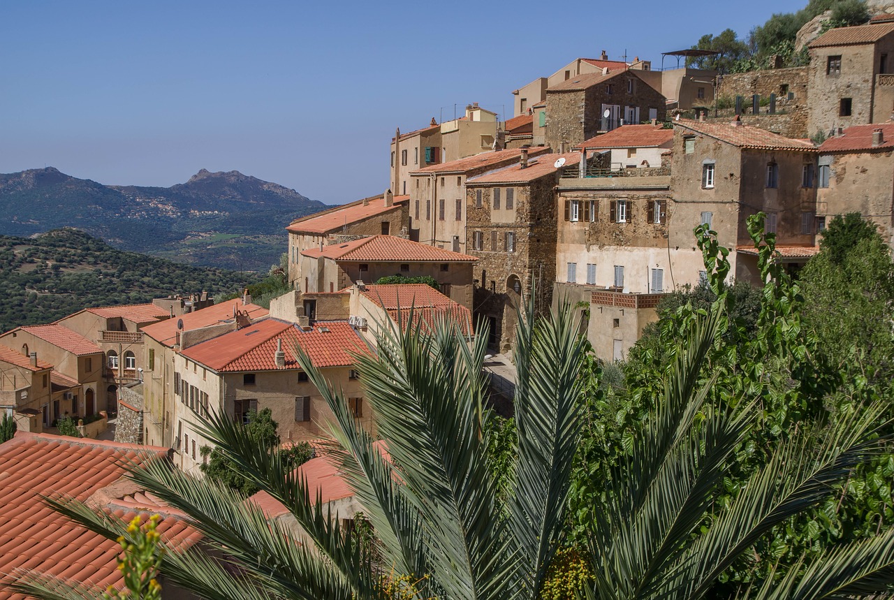 corsican  belgodère  village free photo