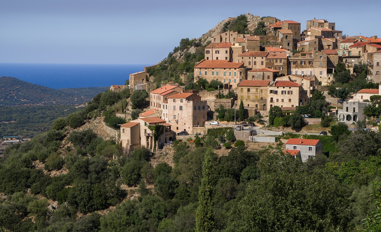 corsican  belgodère  village free photo