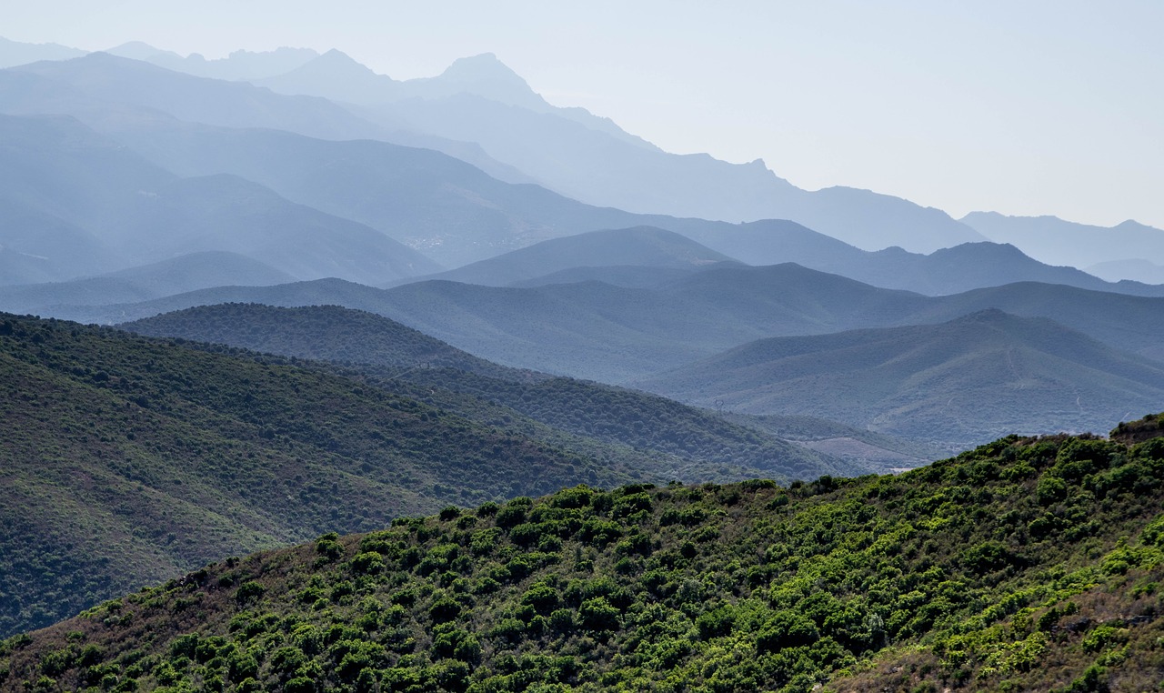 corsican  mountains  valleys free photo