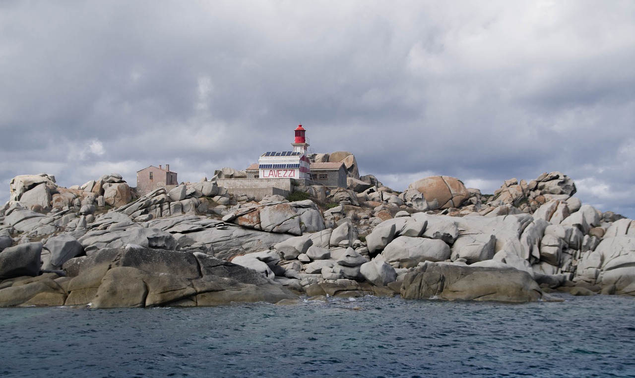 corsican  lavezzi isles  lighthouse free photo