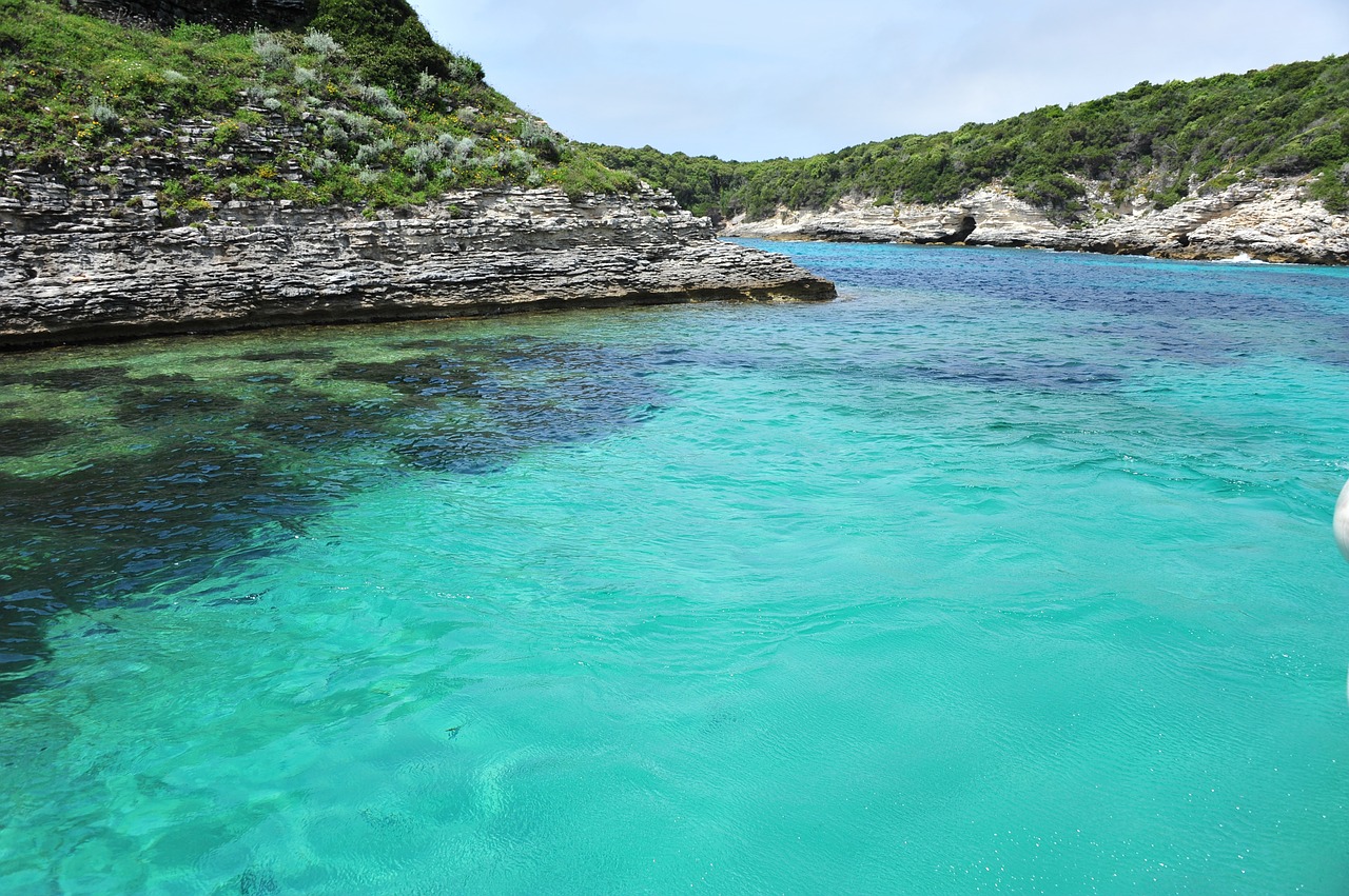 corsican beach turquoise free photo