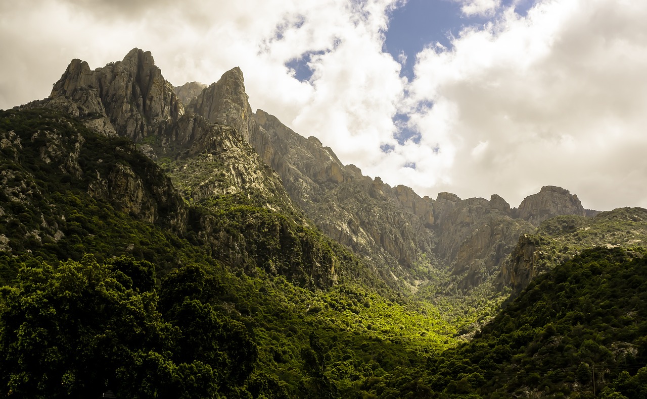 corsican nature mountains mountain landscape free photo