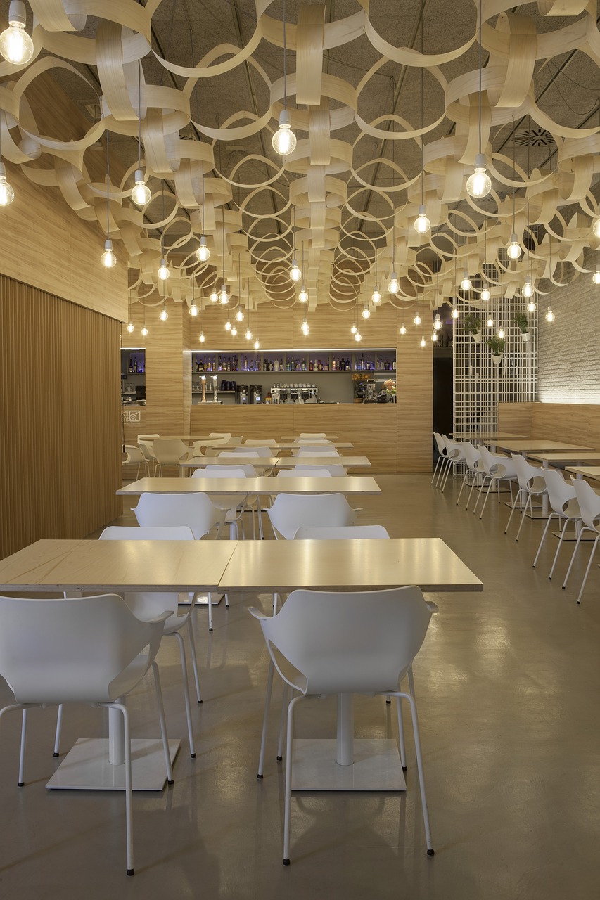 interior design cafe restaurant free photo