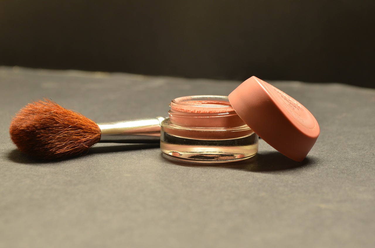 cosmetics brush compact free photo