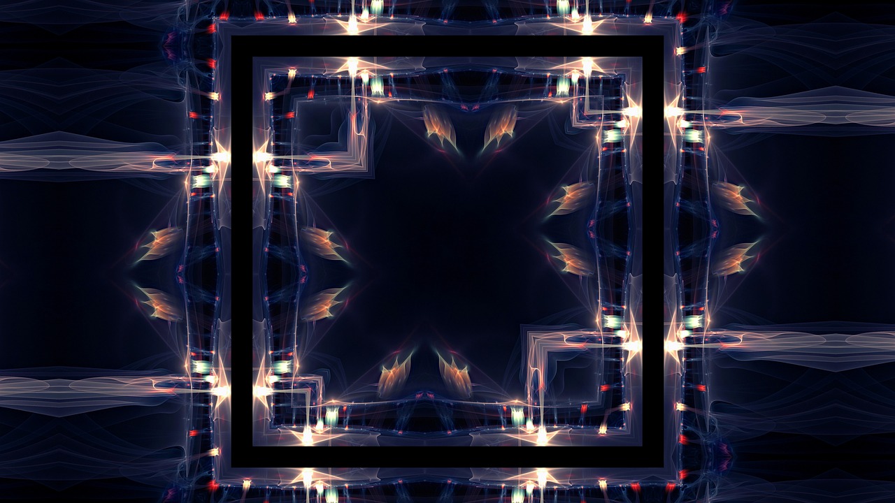 cosmos kaleidoscope art pattern free photo