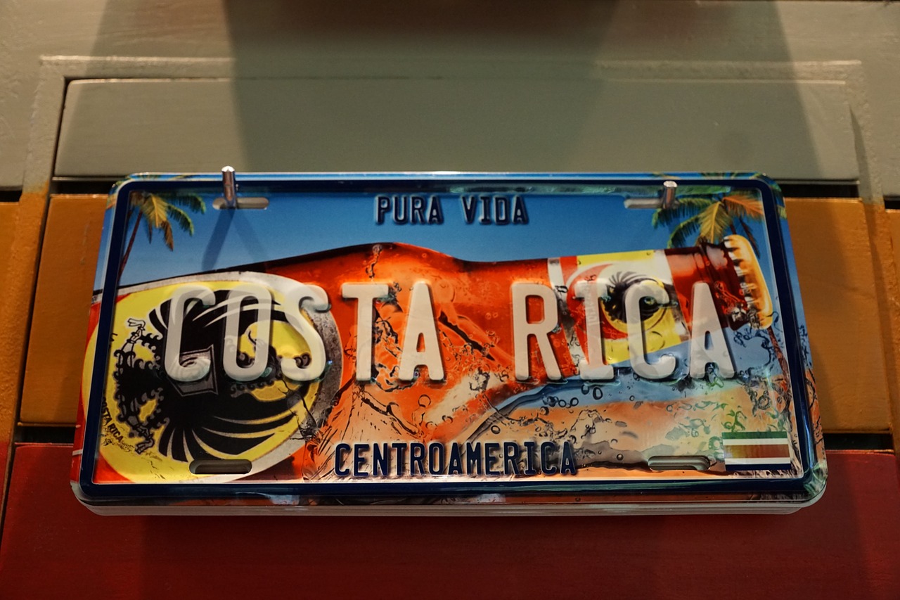 costa rica shield colorful free photo