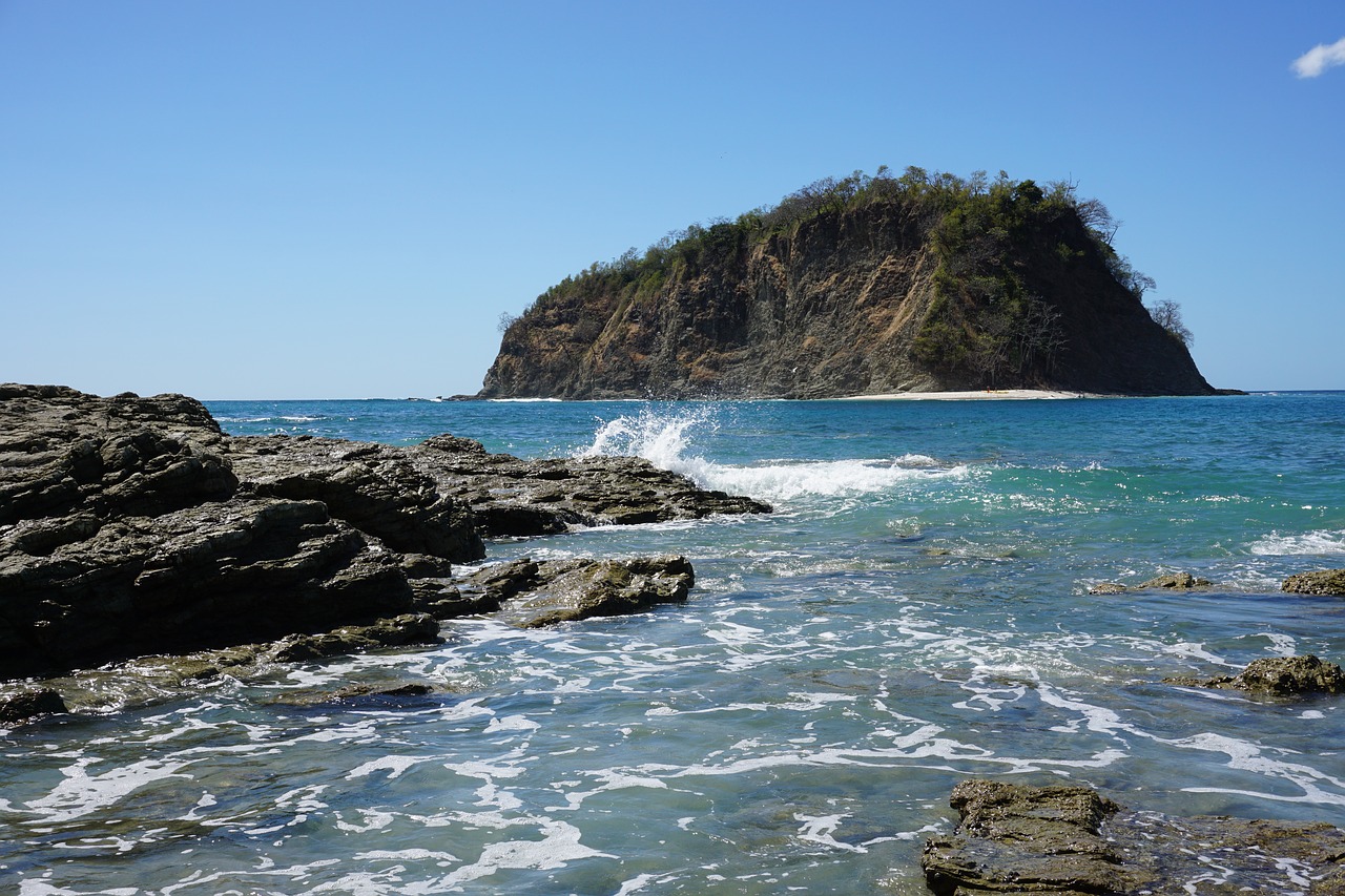 costa rica ocean waves free photo