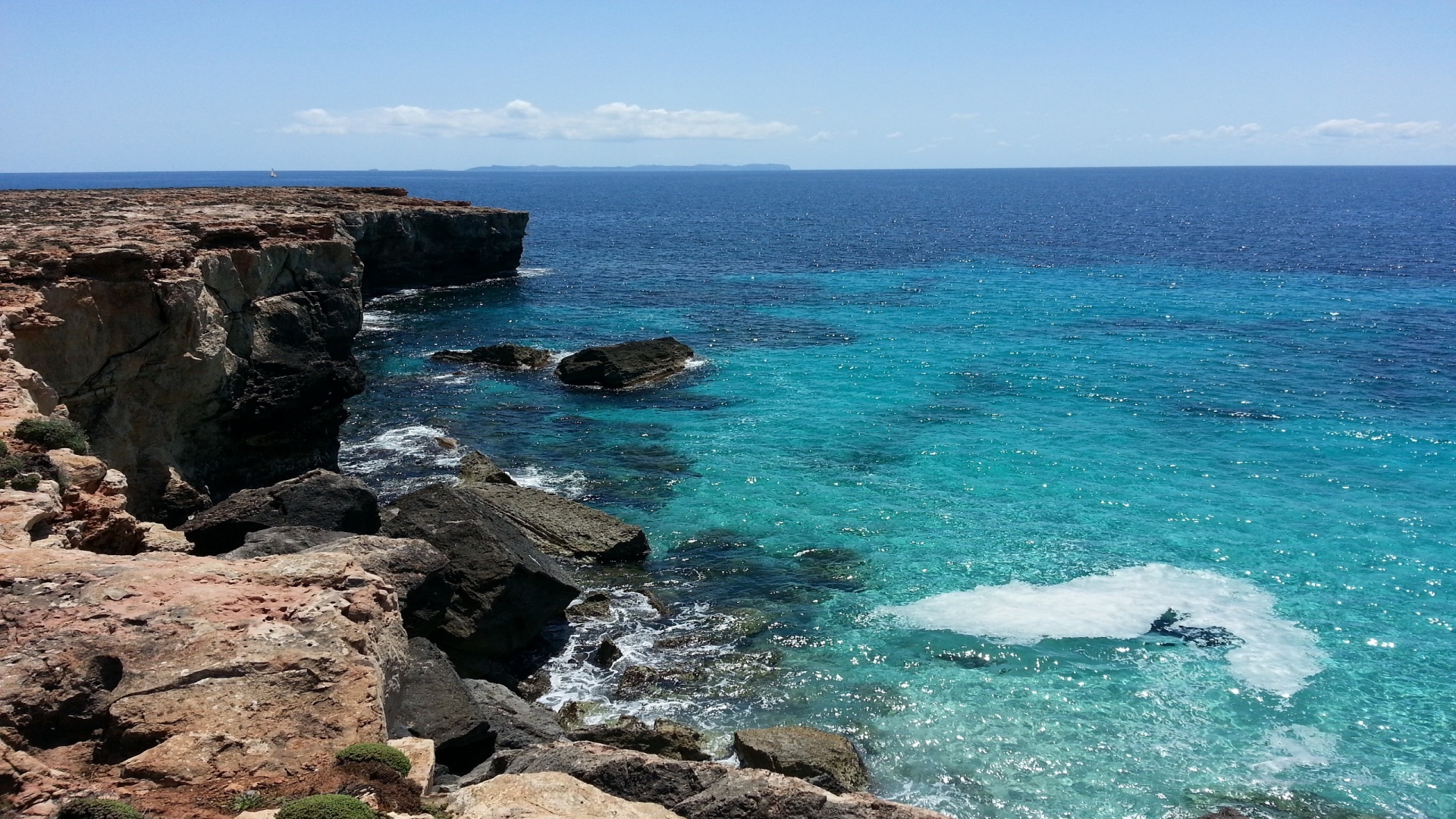 creek rocks seascape free photo