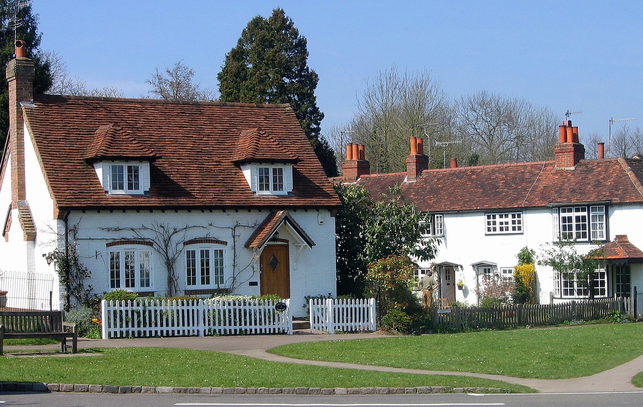 cottage english village free photo