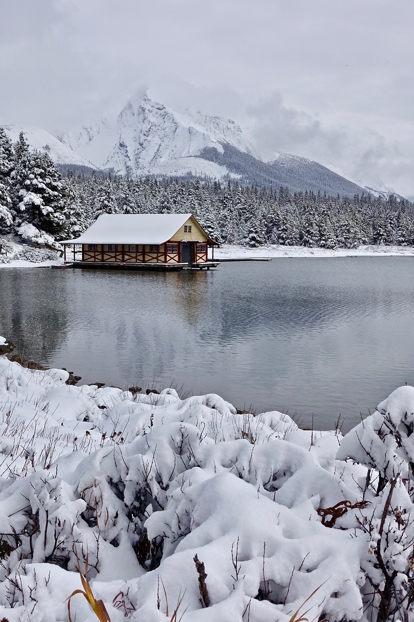 cottage winter snow free photo