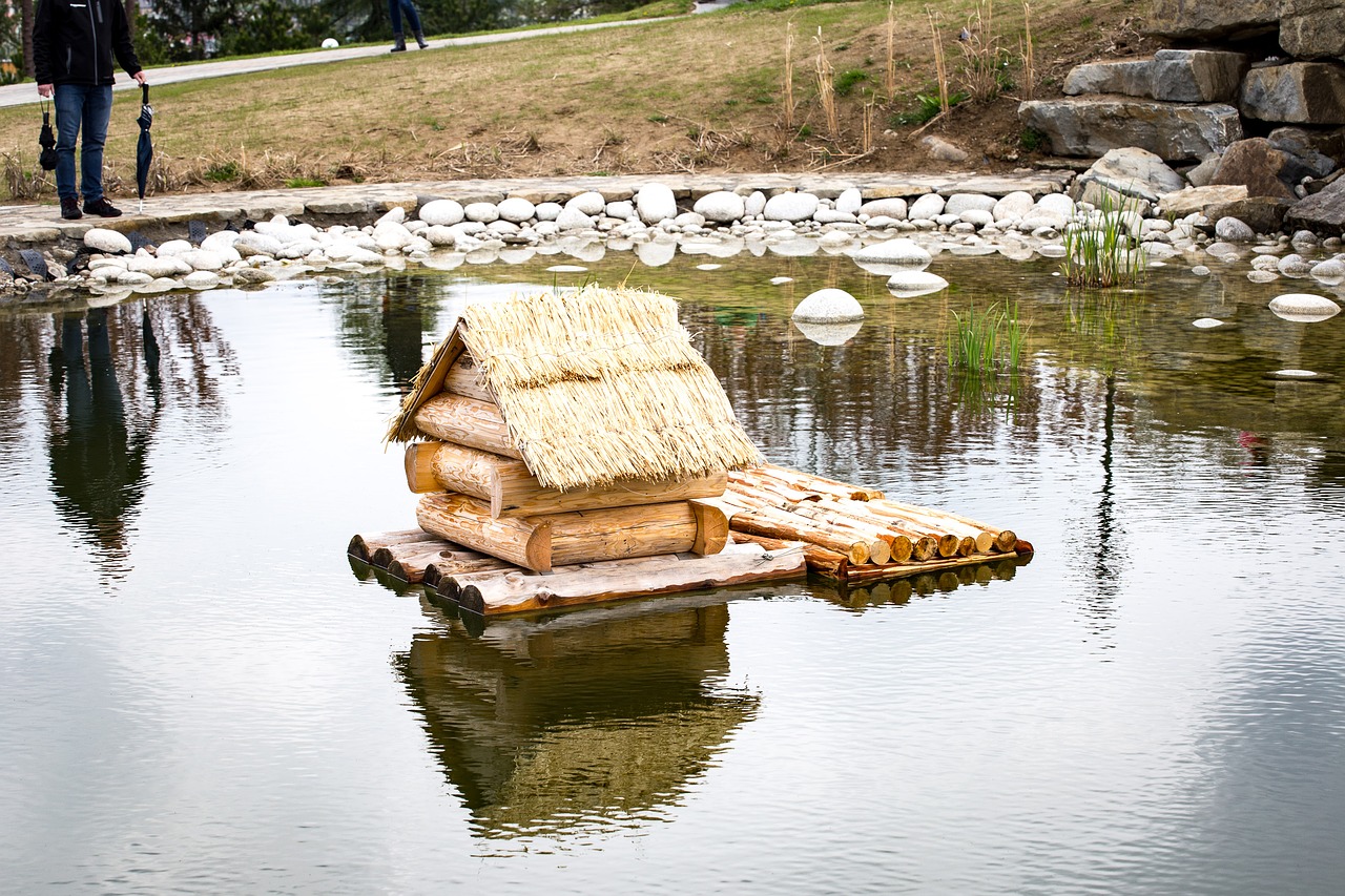 cottage  water  garden free photo