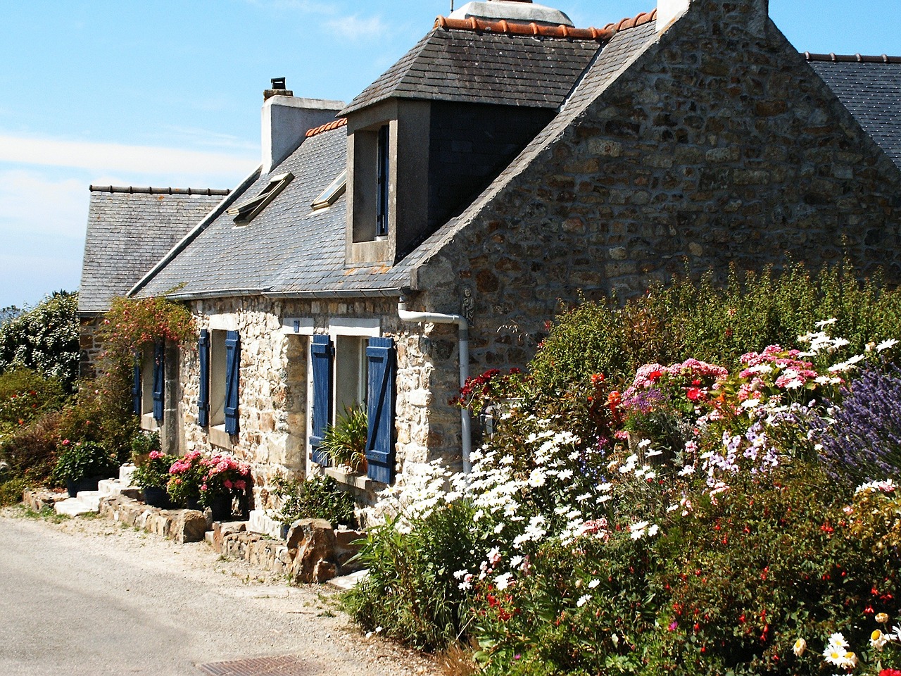 cottage brittany france free photo