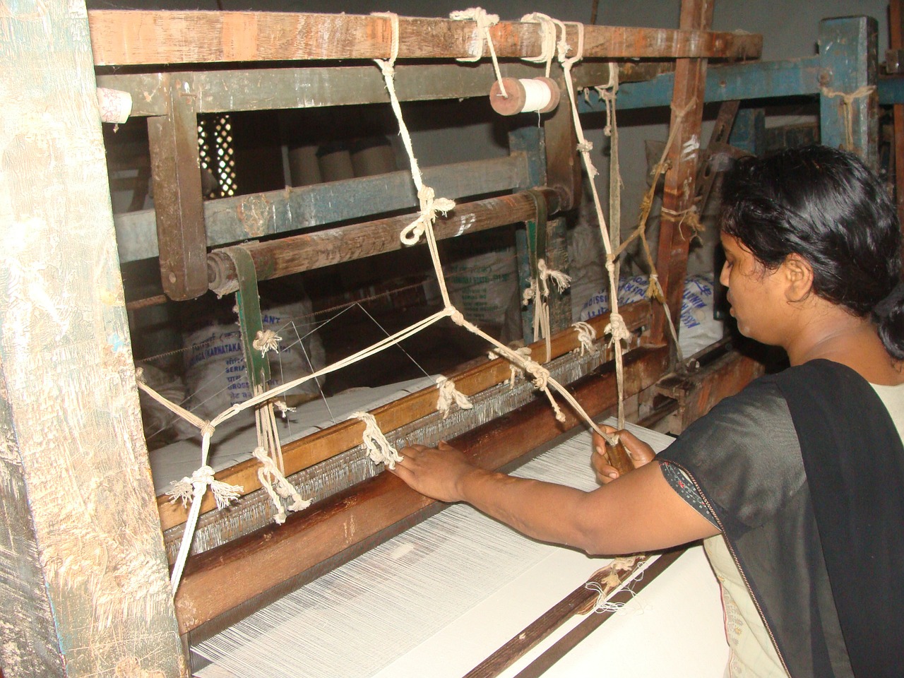cotton spinning khadi free photo