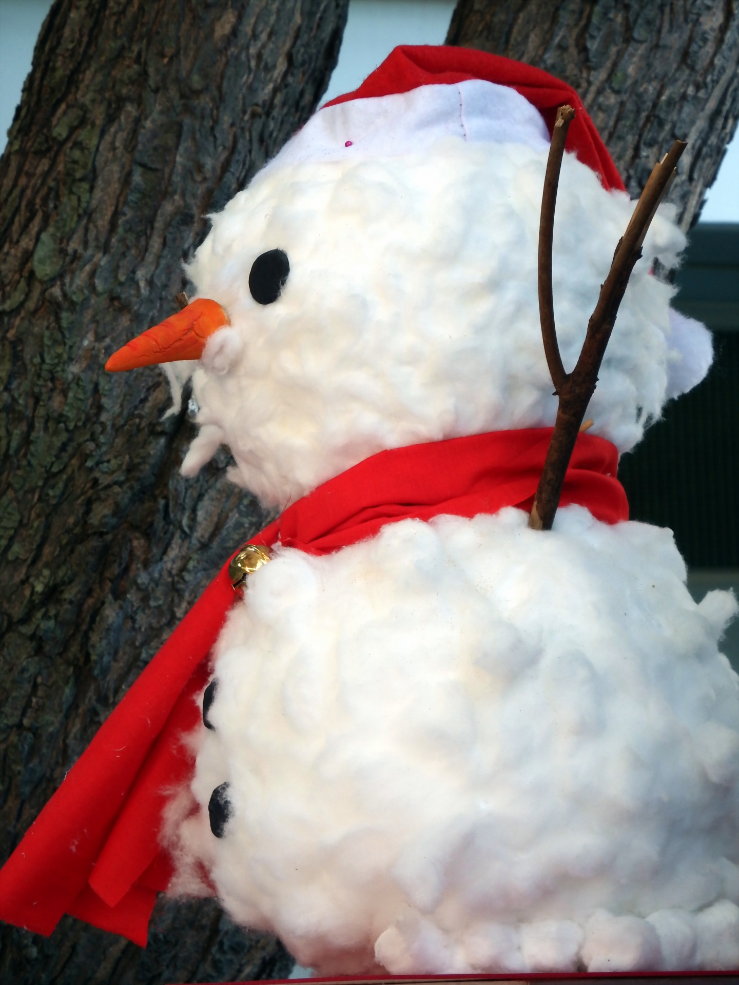 snowman cotton wool free photo