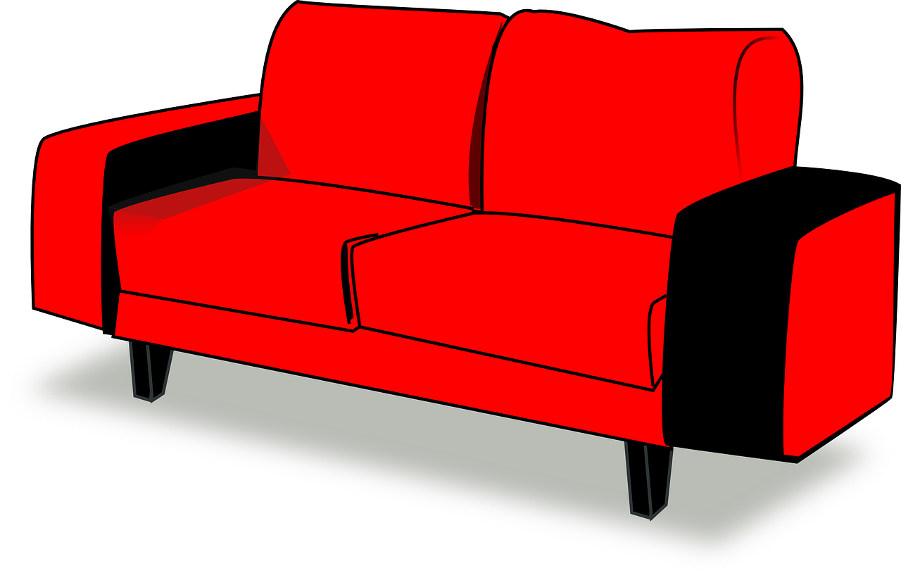 couch red sofa free photo