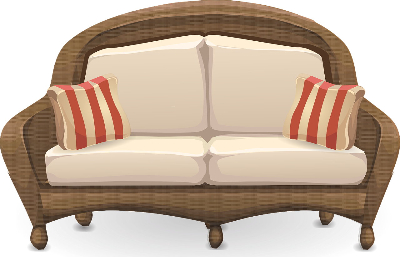 couch sofa wicker free photo