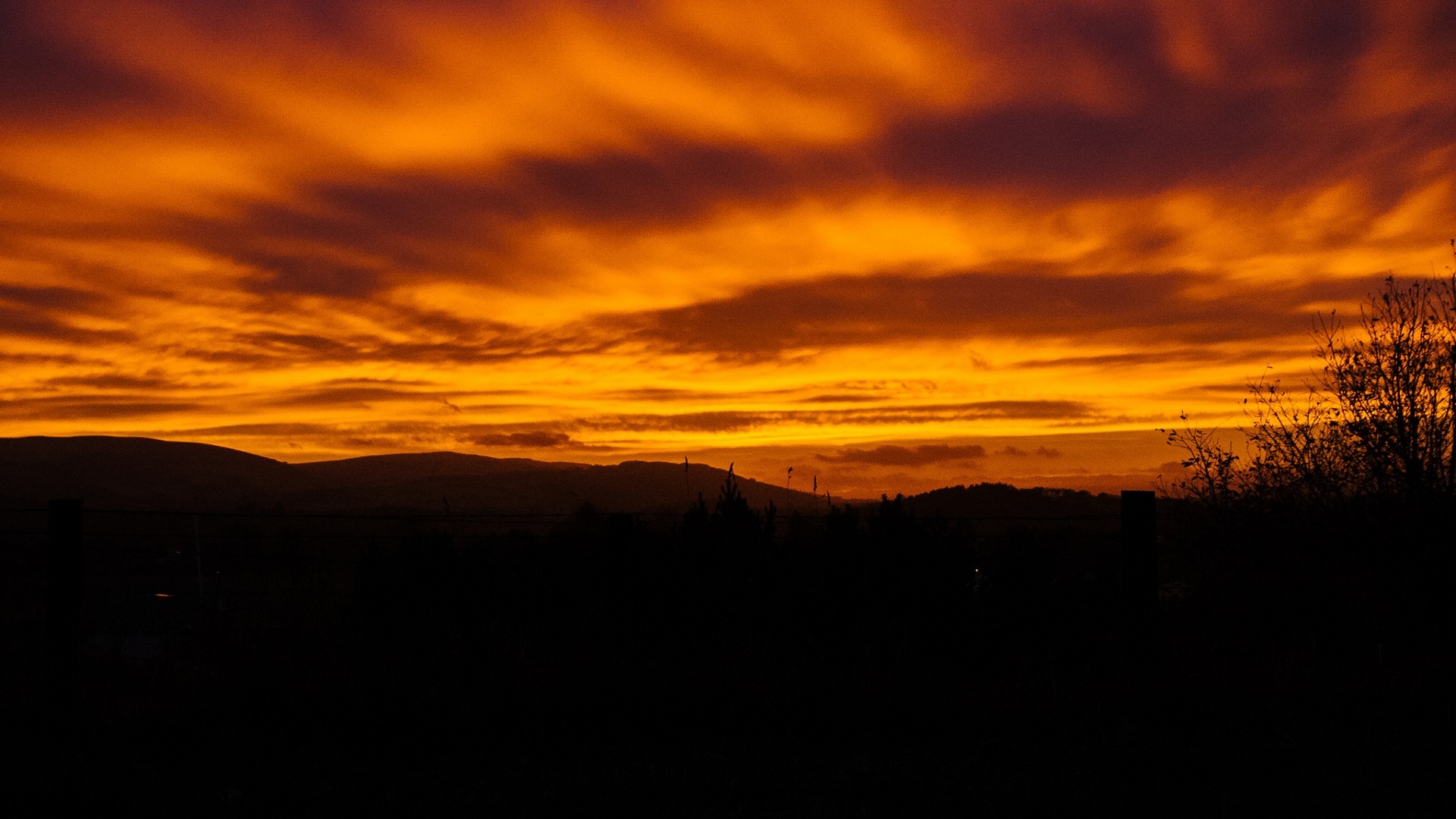 sunset red orange free photo