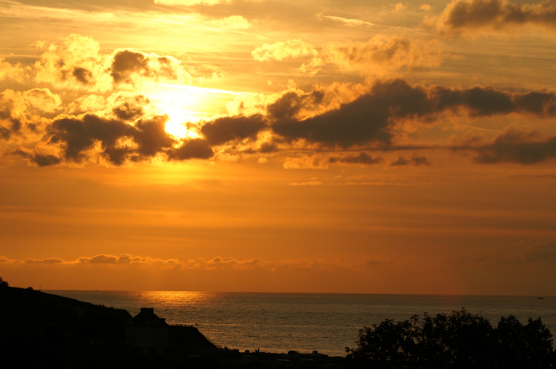 clouds yellow golden free photo