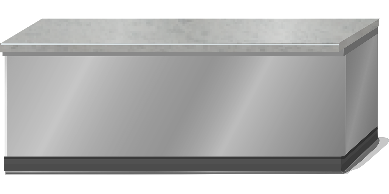 counter stainless steel grey free photo