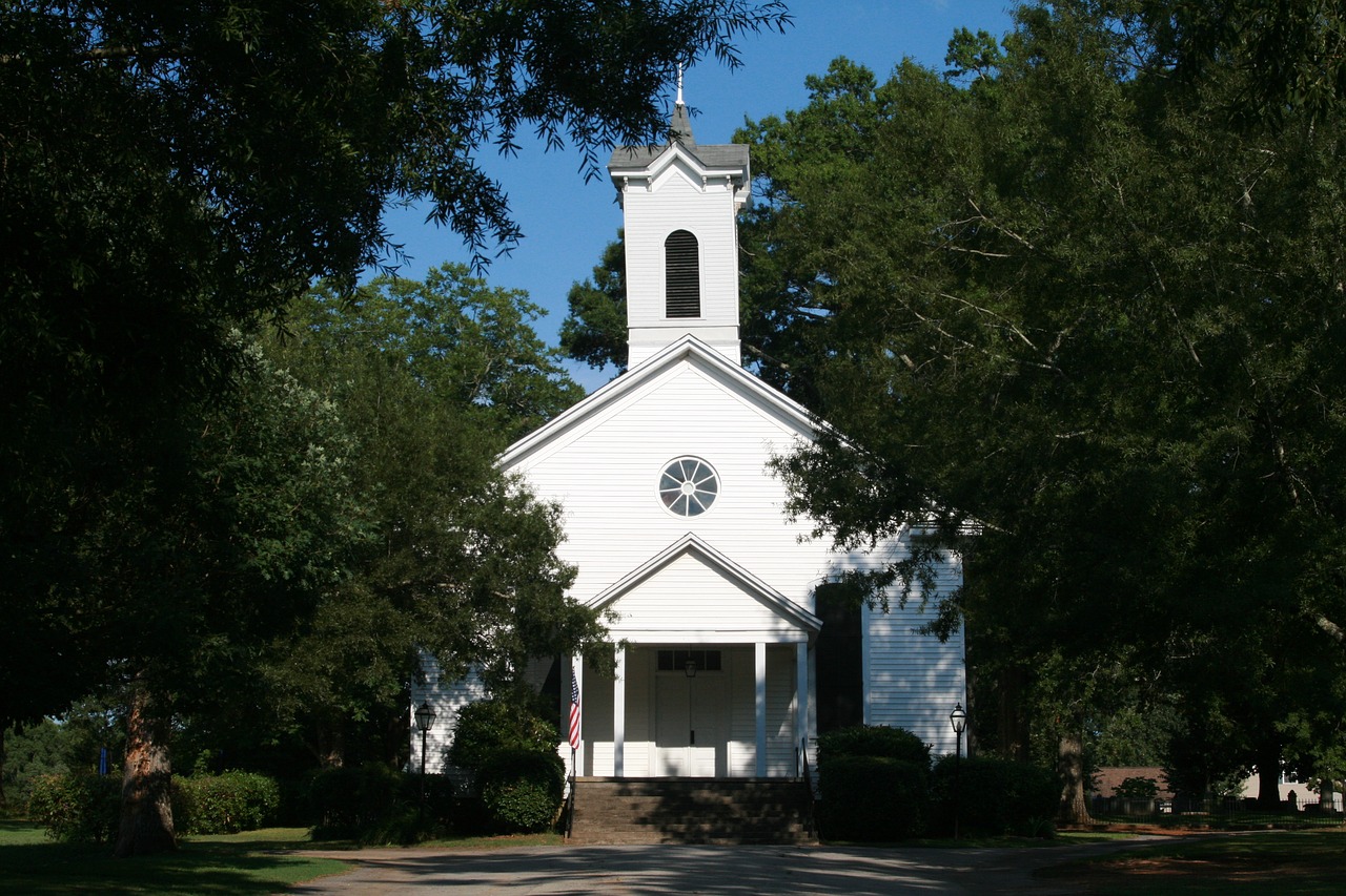 country church woods religion free photo