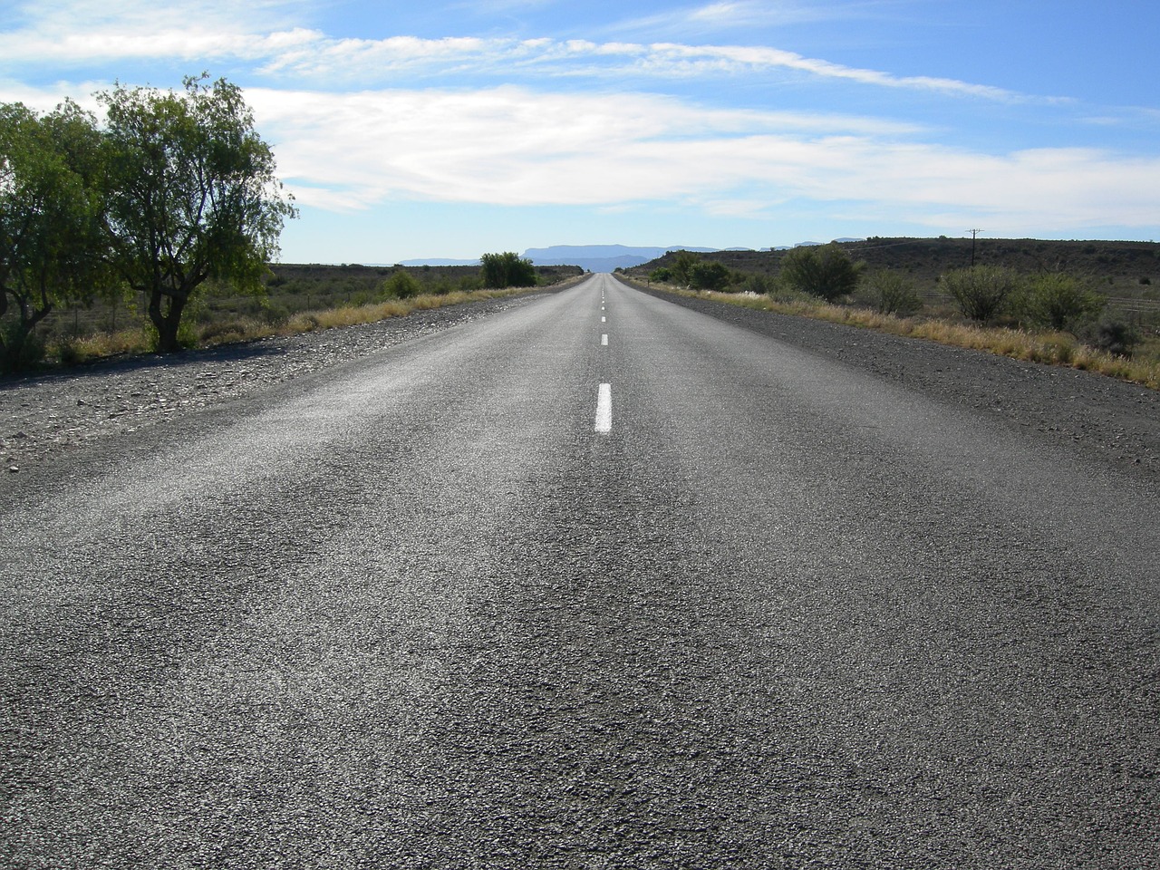 country road highway sky free photo