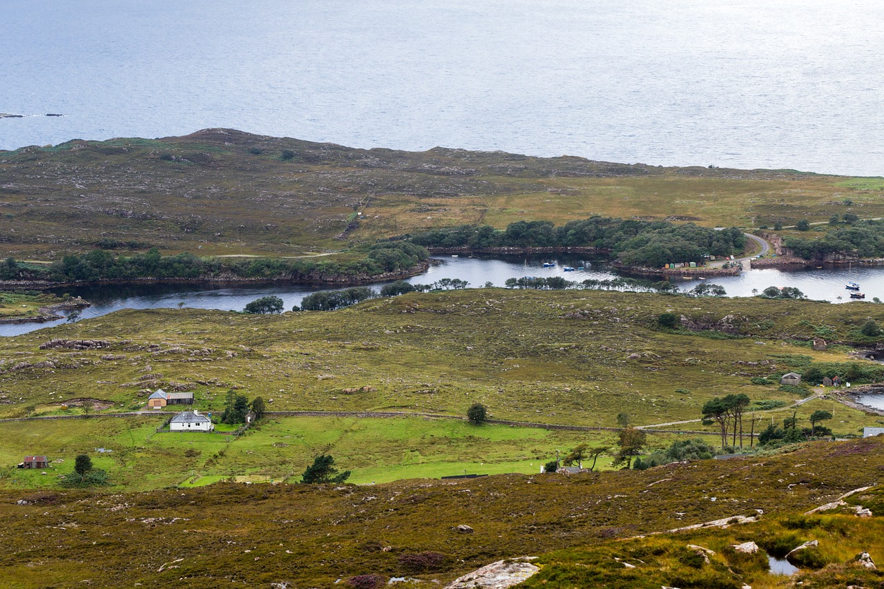 countryside landscape sea free photo