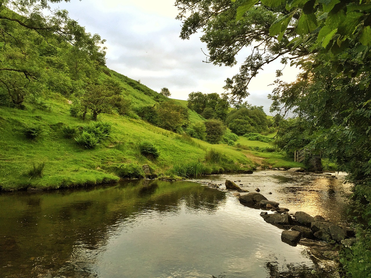 countryside river devon free photo