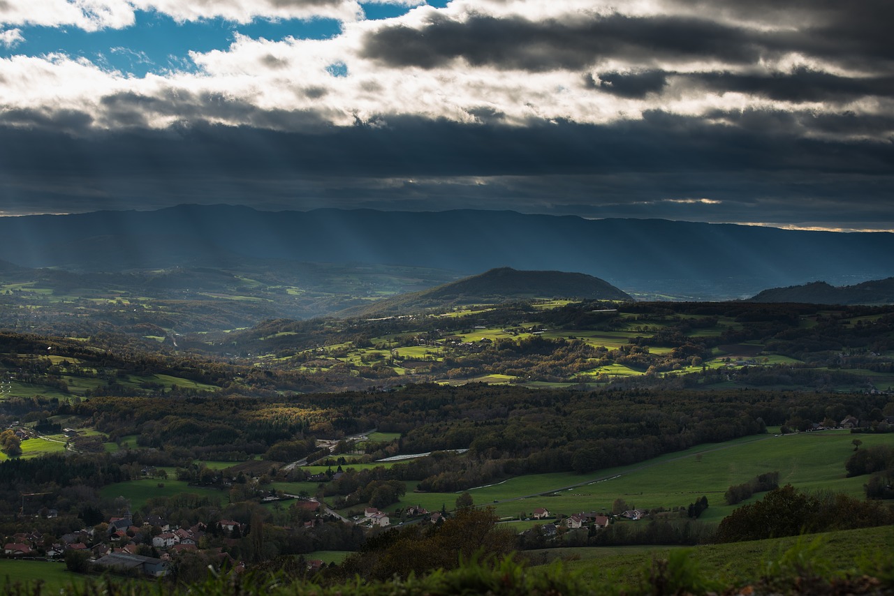 countryside hills landscape free photo