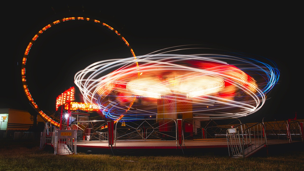 county fair amusement park ride free photo