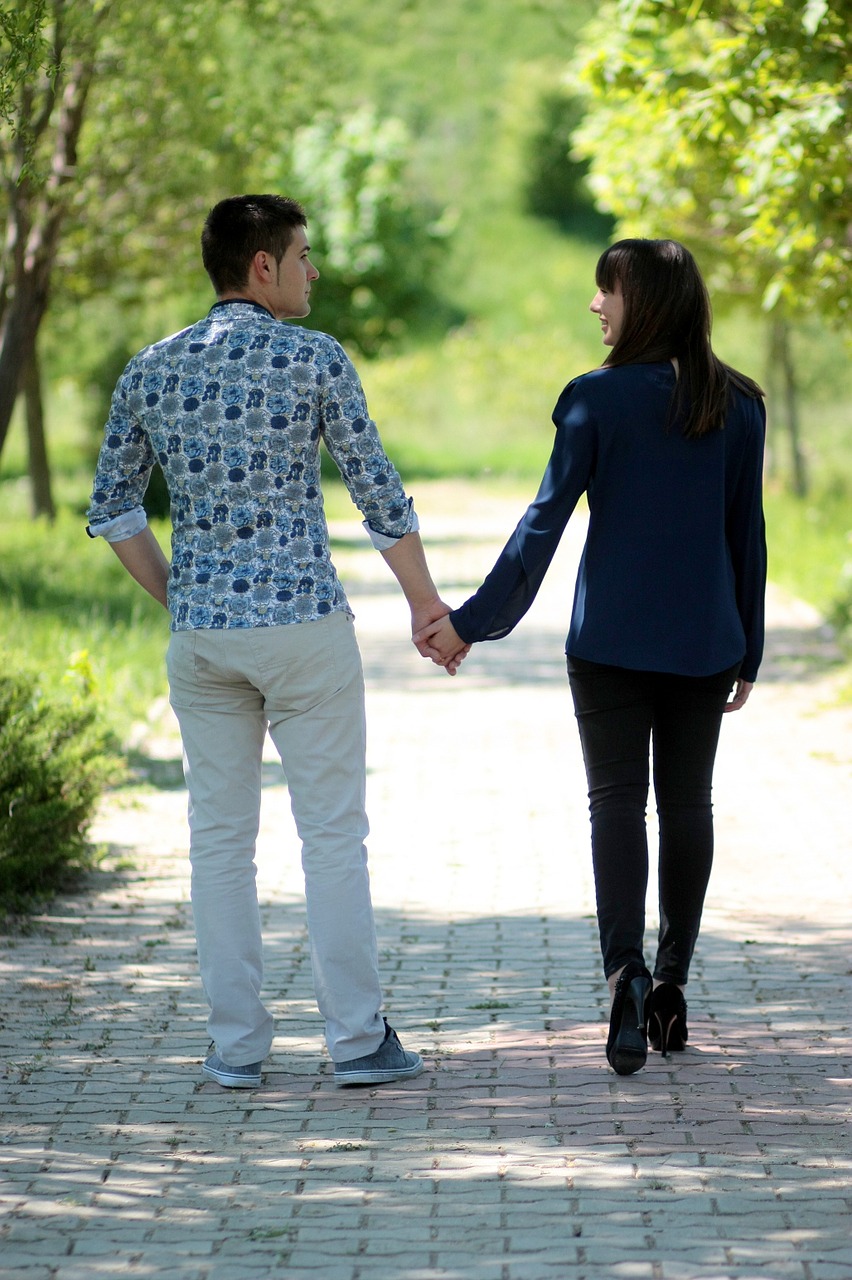 couple love walk free photo