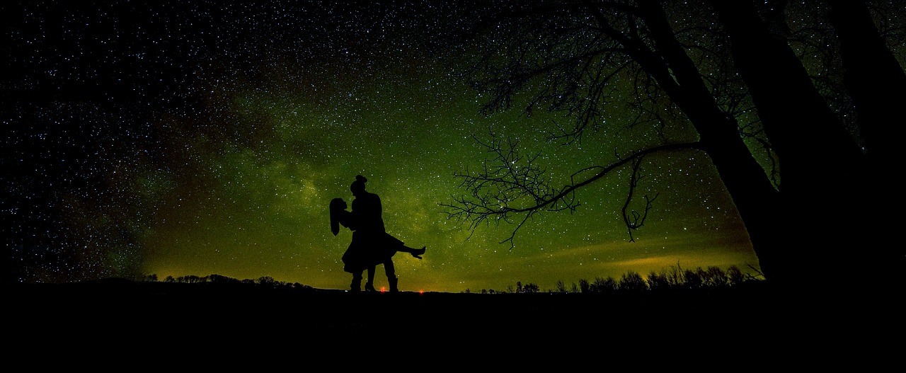 couple  star  silhouette free photo