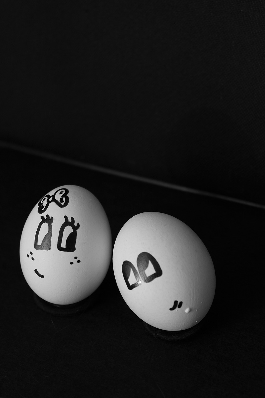 couple eggs romantic free photo
