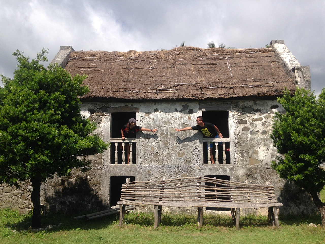 couple in old stone house couple travel free photo