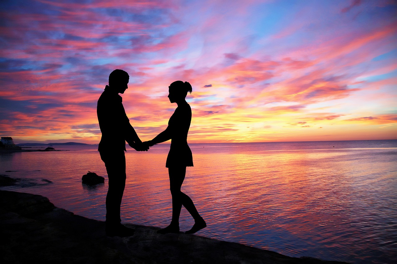 couple love sky color free photo