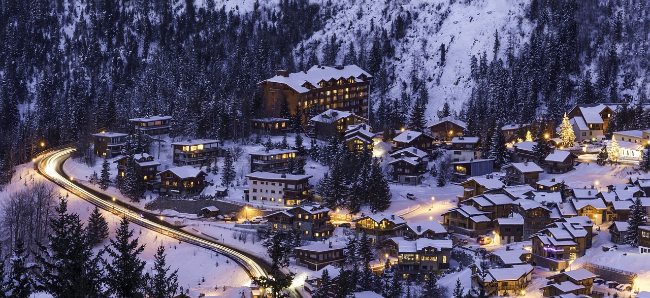 courchevel mountain snow free photo