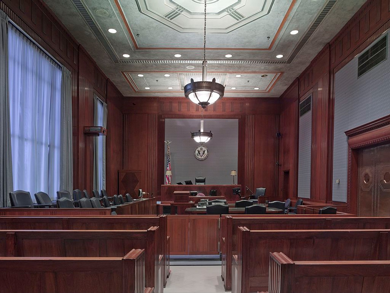 courtroom benches seats free photo