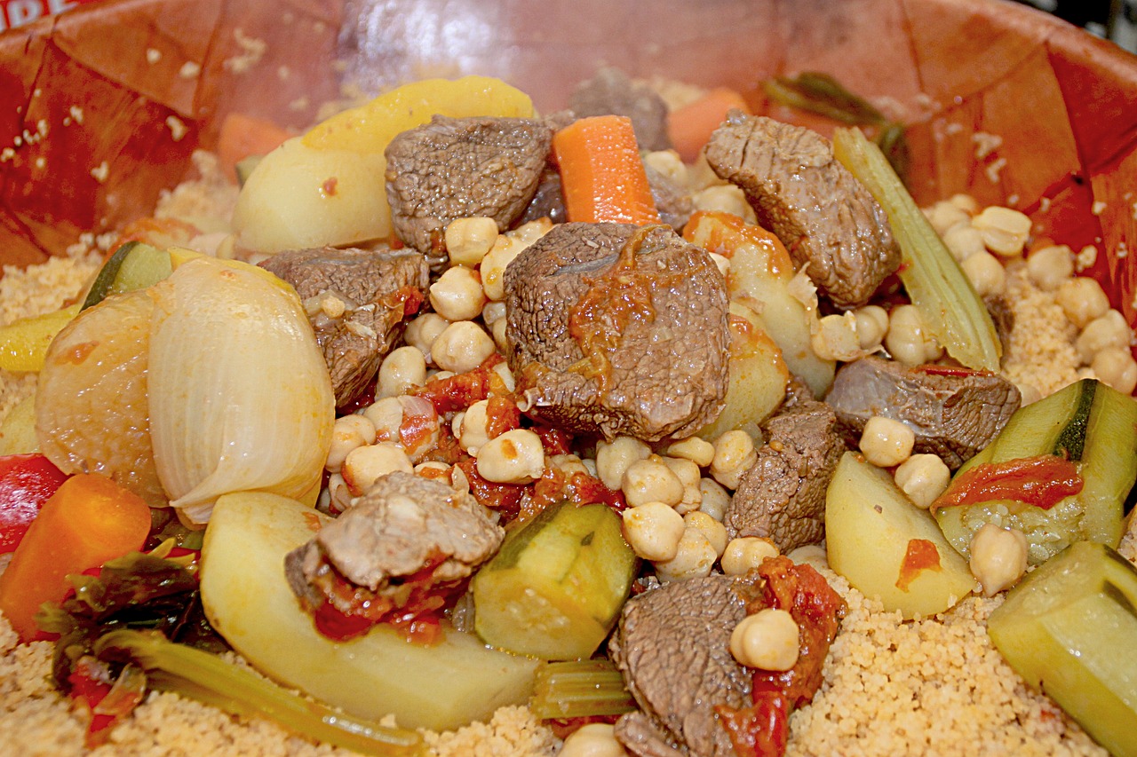 couscous vegetable meat free photo