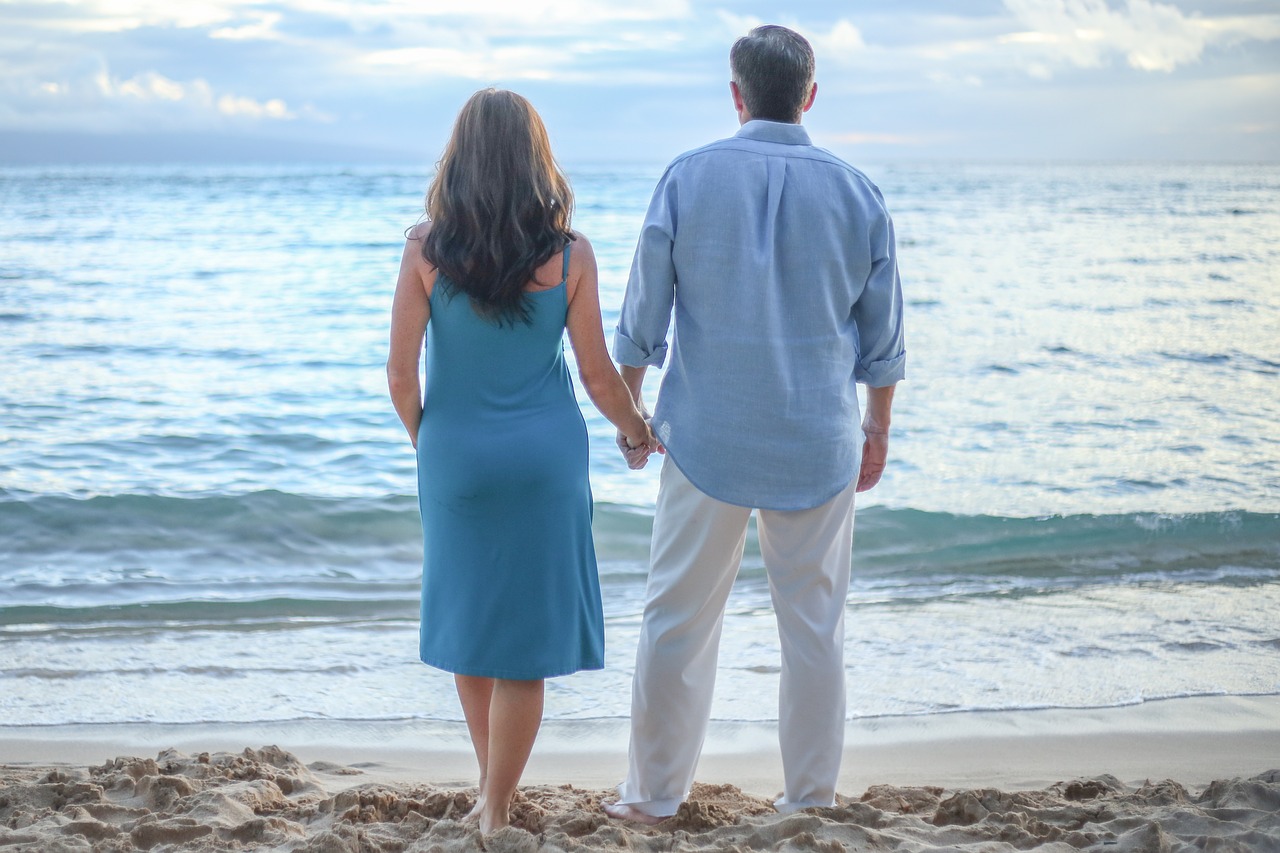 covenant love marriage ocean couple free photo