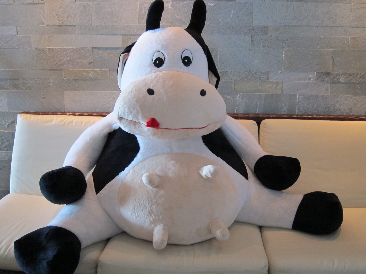 cow soft toy toy free photo