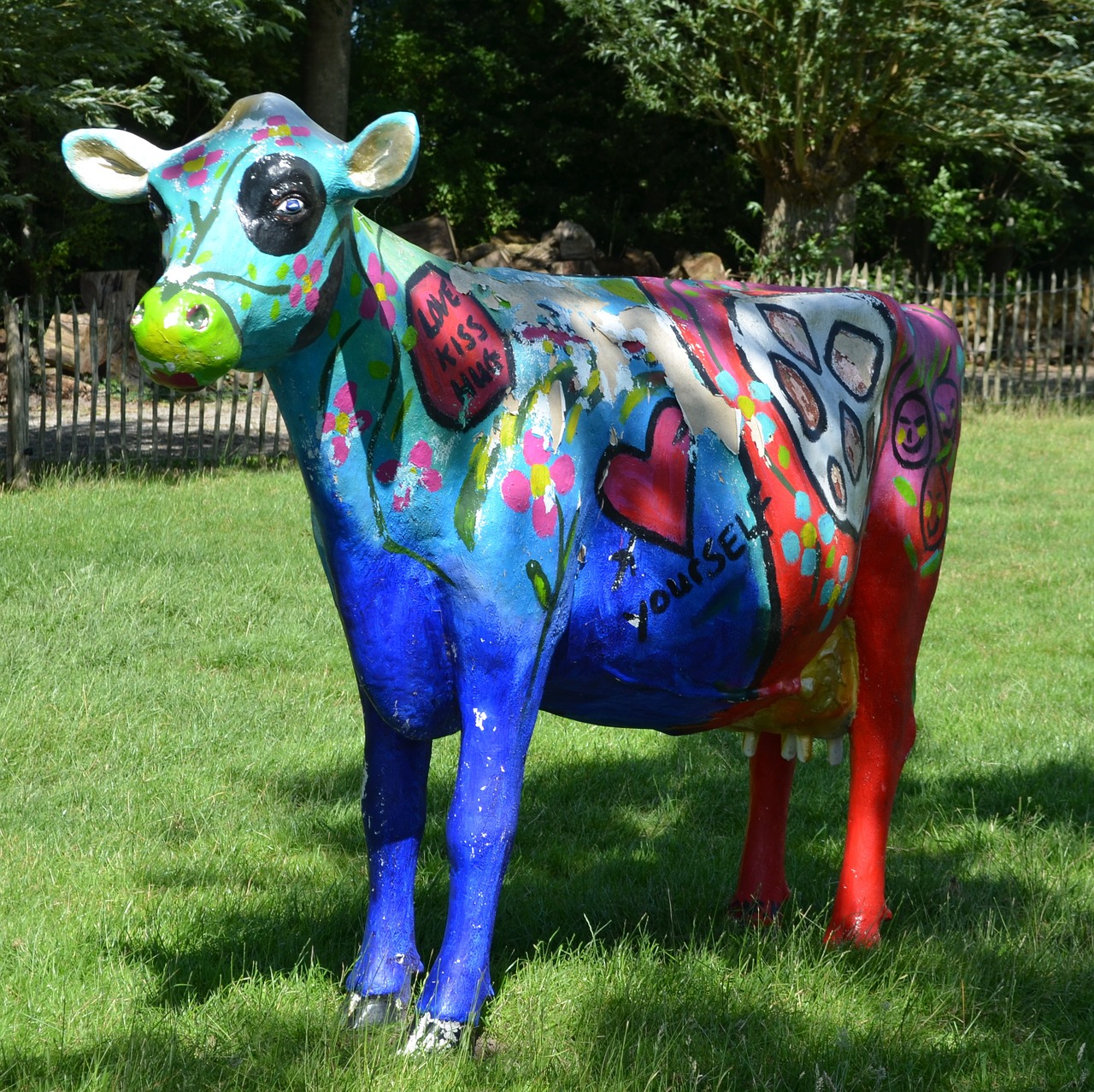 cow sculpture figure free photo