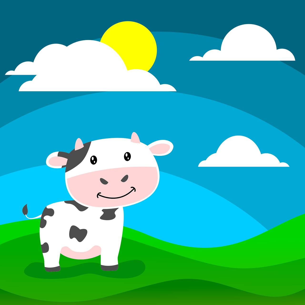 cow character icon free photo