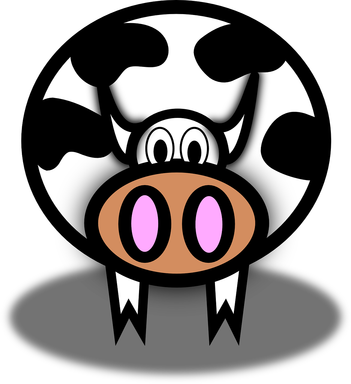cow livestock farm free photo