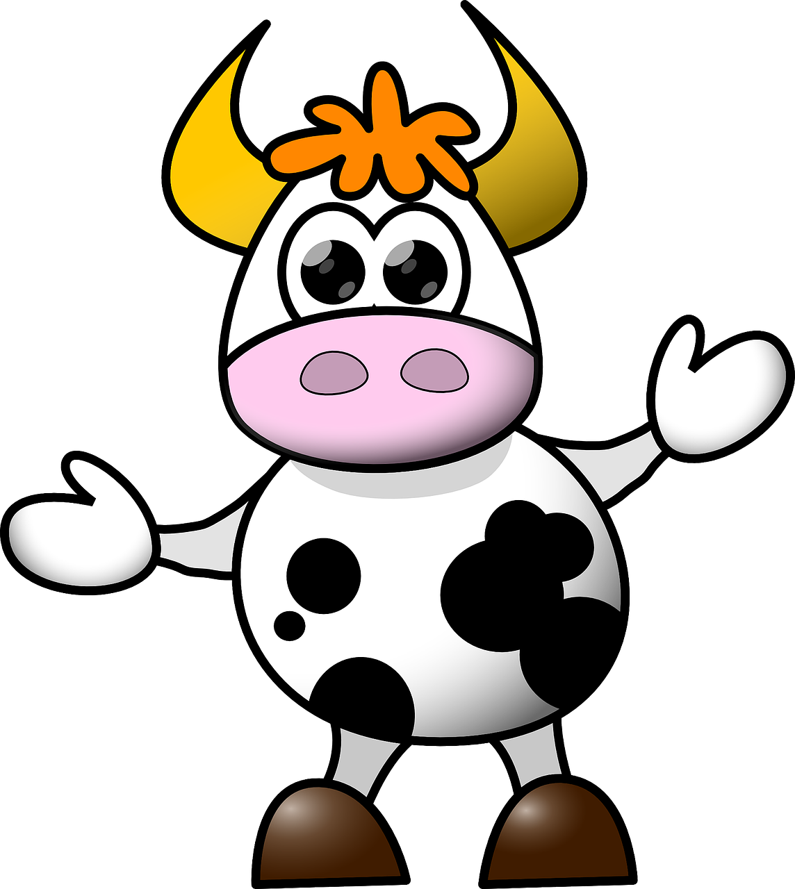 cow cartoon funny free photo